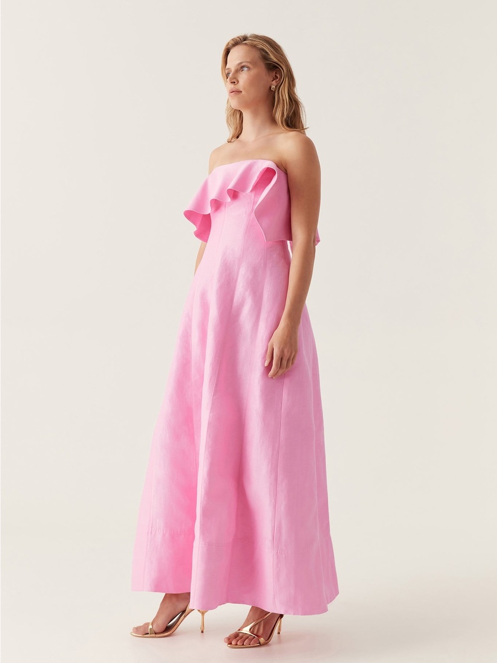 Aje Shallows Strapless Gown in Pink size US 4 / Aus 8 / UK 8